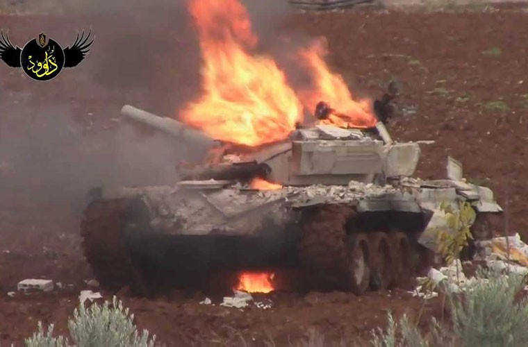 Tham thuong xe tang T-72 huyen thoai o Syria